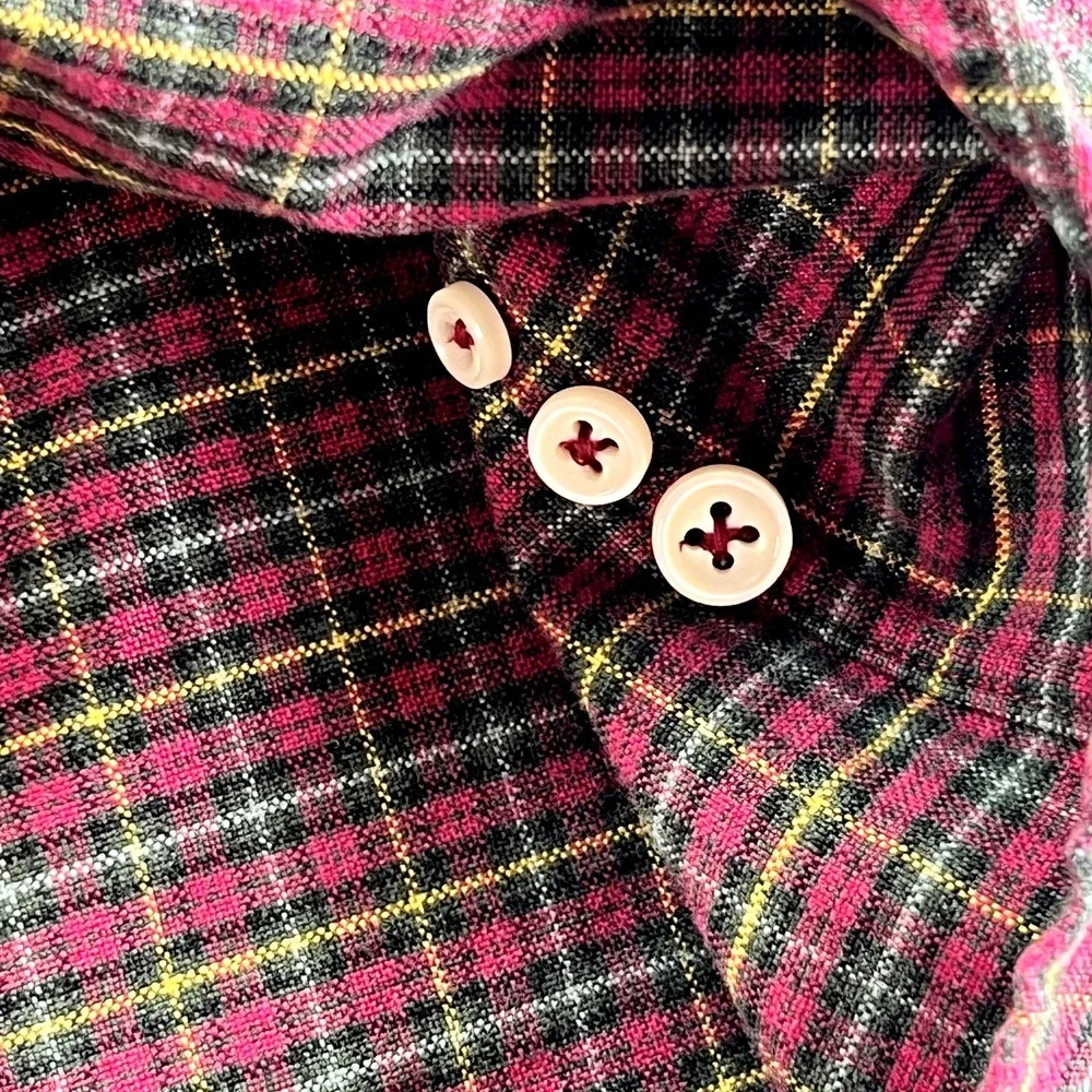 Polo Ralph Lauren‎ Mens Shirt Long Sleeve Button Down Size XXL 2XL Plaid Red